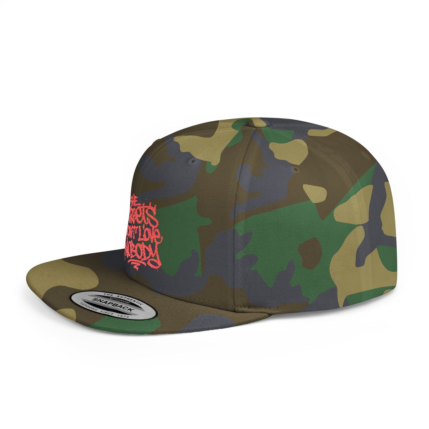 Urban Camo Snapback Hat | "The Streets Don’t Love Nobody" Design
