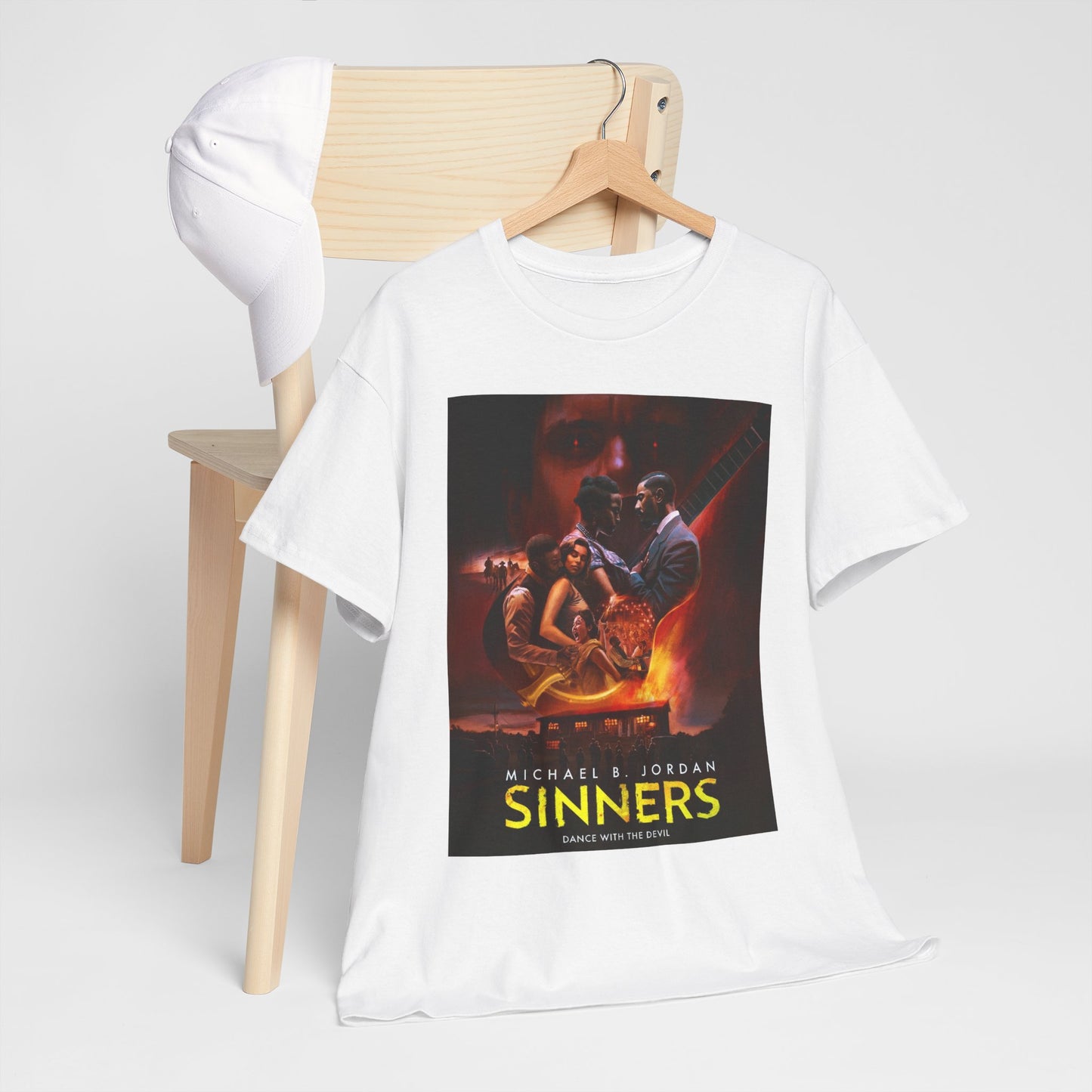 Unisex Heavy Cotton Tee - Sinners Movie Graphic Shirt