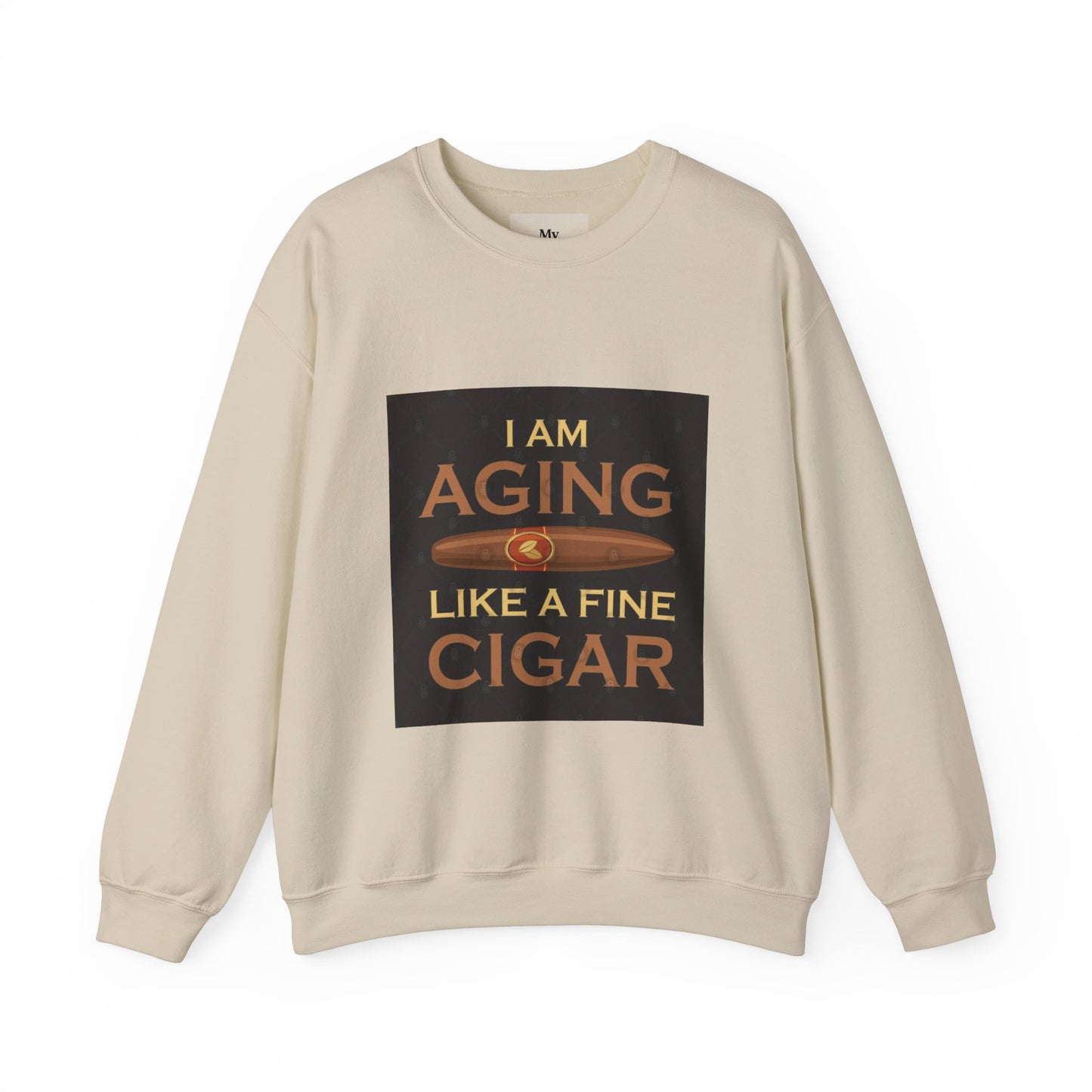 Unisex Crewneck Sweatshirt - "Aging Like Fine Cigar" Design