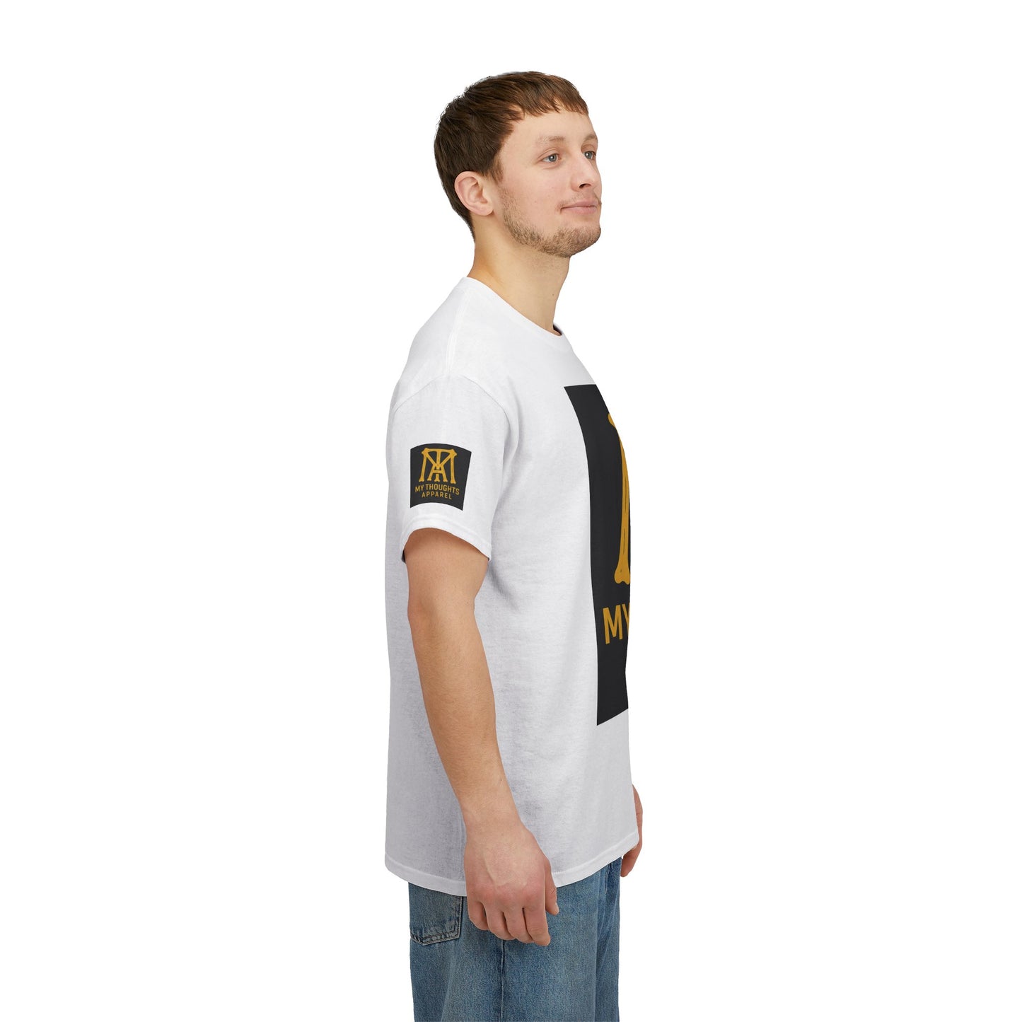 Logo Heavy Cotton Tee - MY THOUGHTS APPAREL BRUH