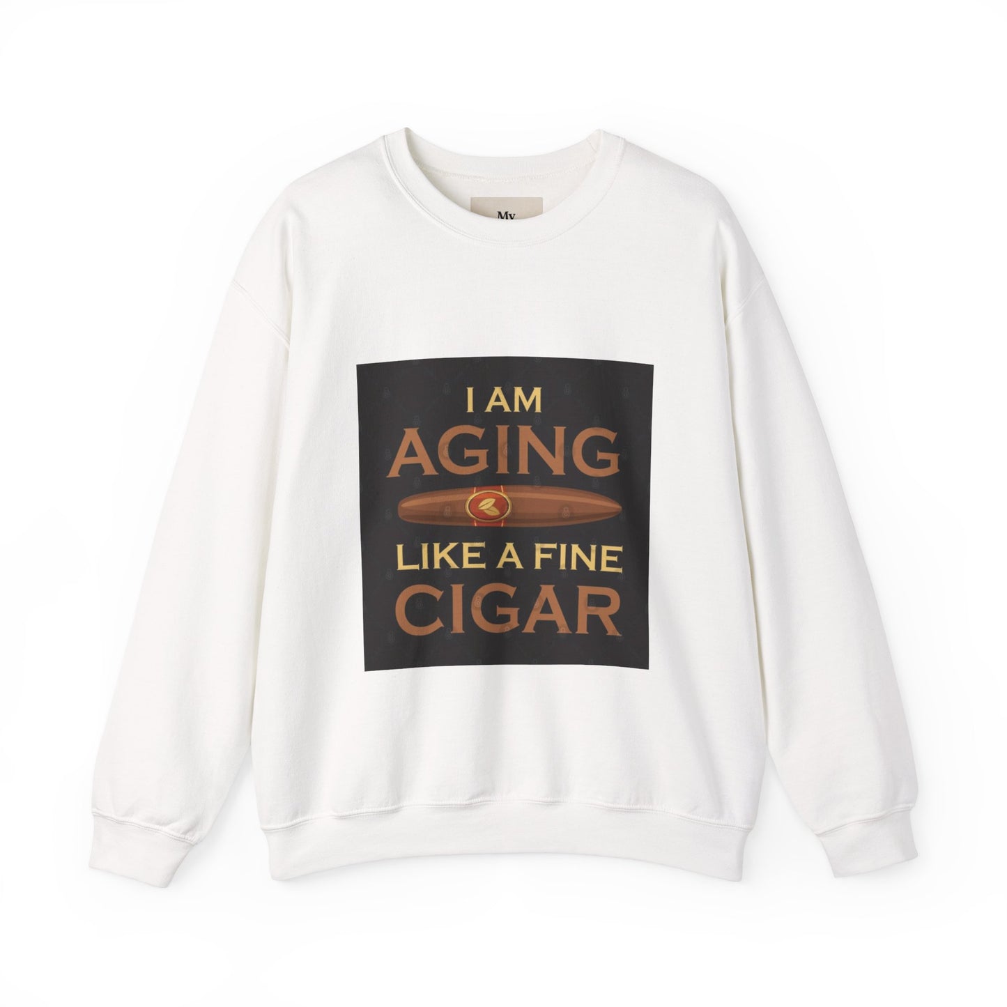 Unisex Crewneck Sweatshirt - "Aging Like Fine Cigar" Design