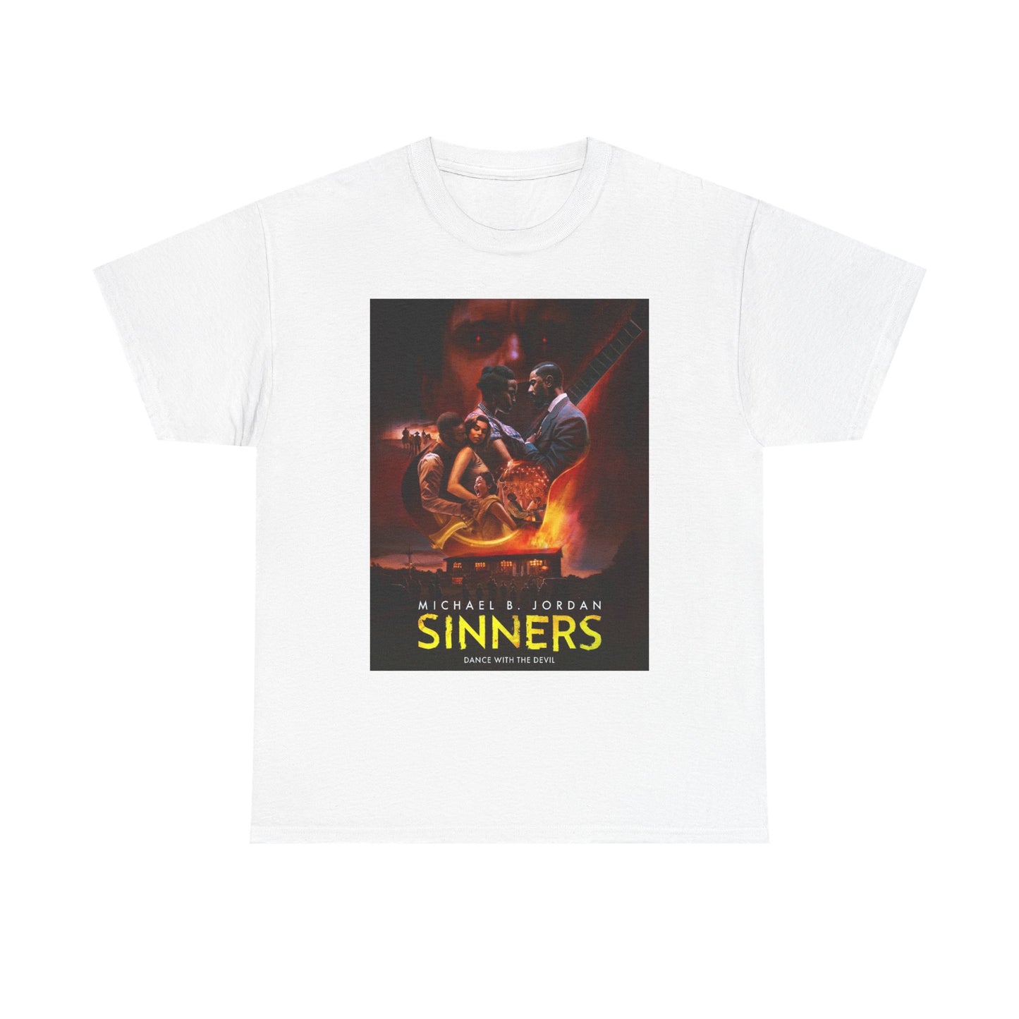 Unisex Heavy Cotton Tee - Sinners Movie Graphic Shirt