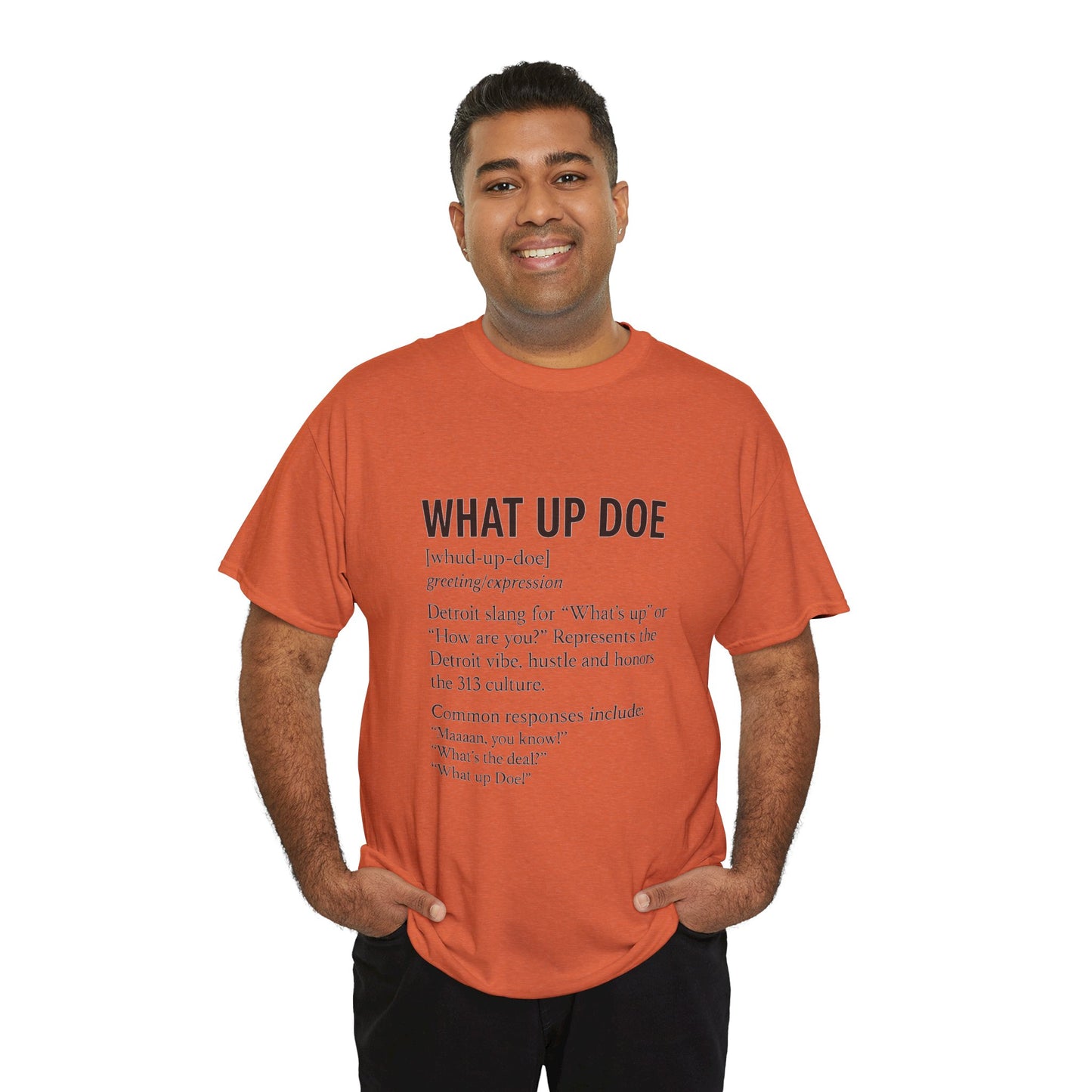 What Up Doe Unisex Heavy Cotton Tee - Detroit Culture Graphic T-Shirt