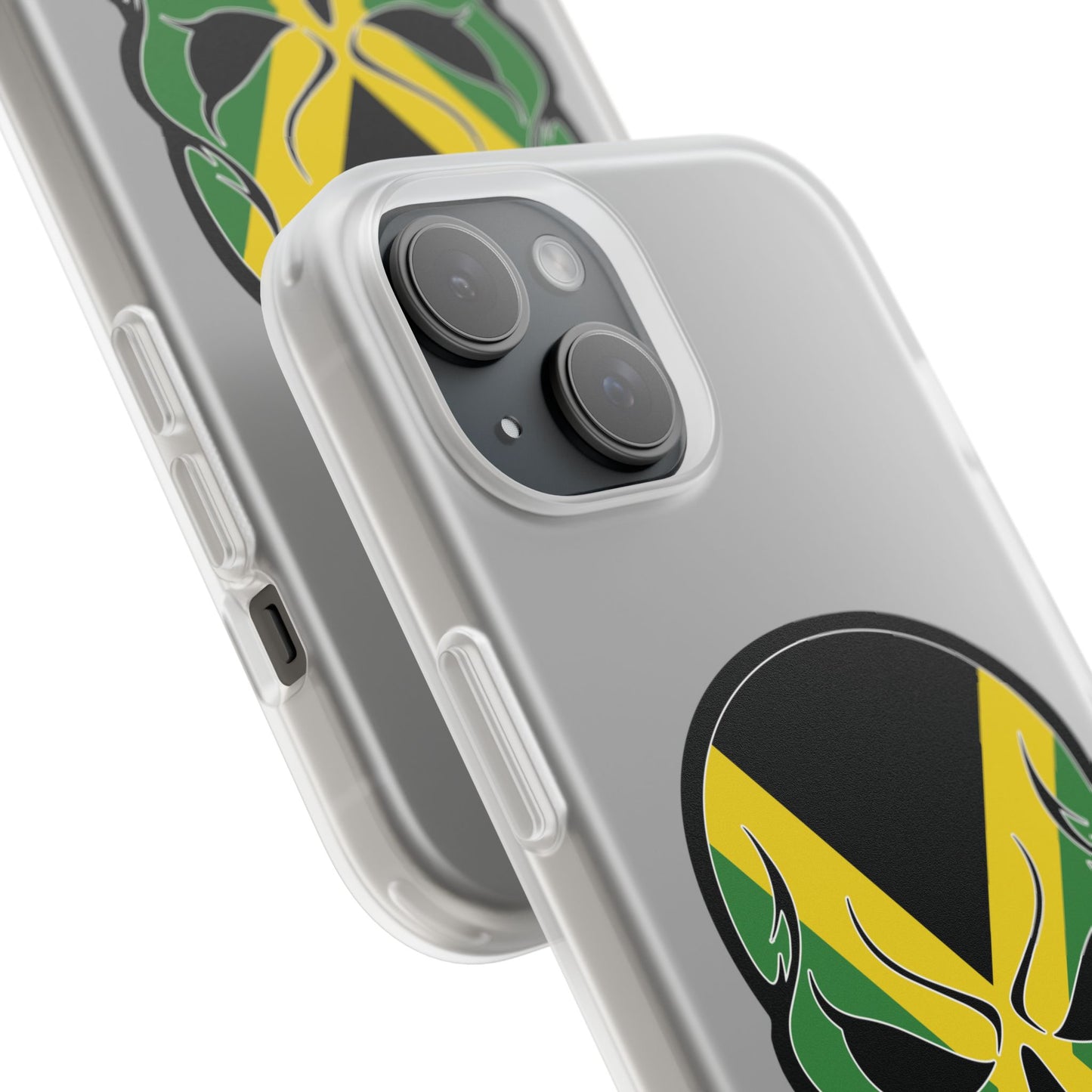 Jamaican Skull Flexi Case - Durable Phone Protection with Edgy Style