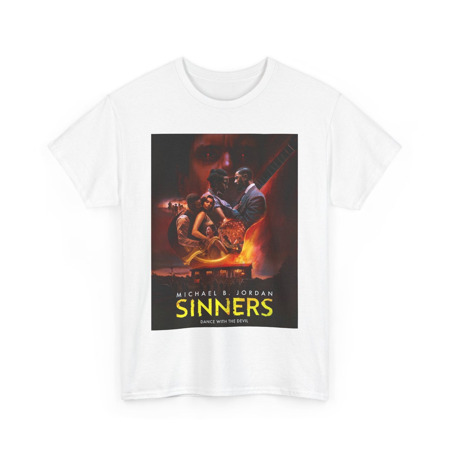 Unisex Heavy Cotton Tee - Sinners Movie Graphic Shirt