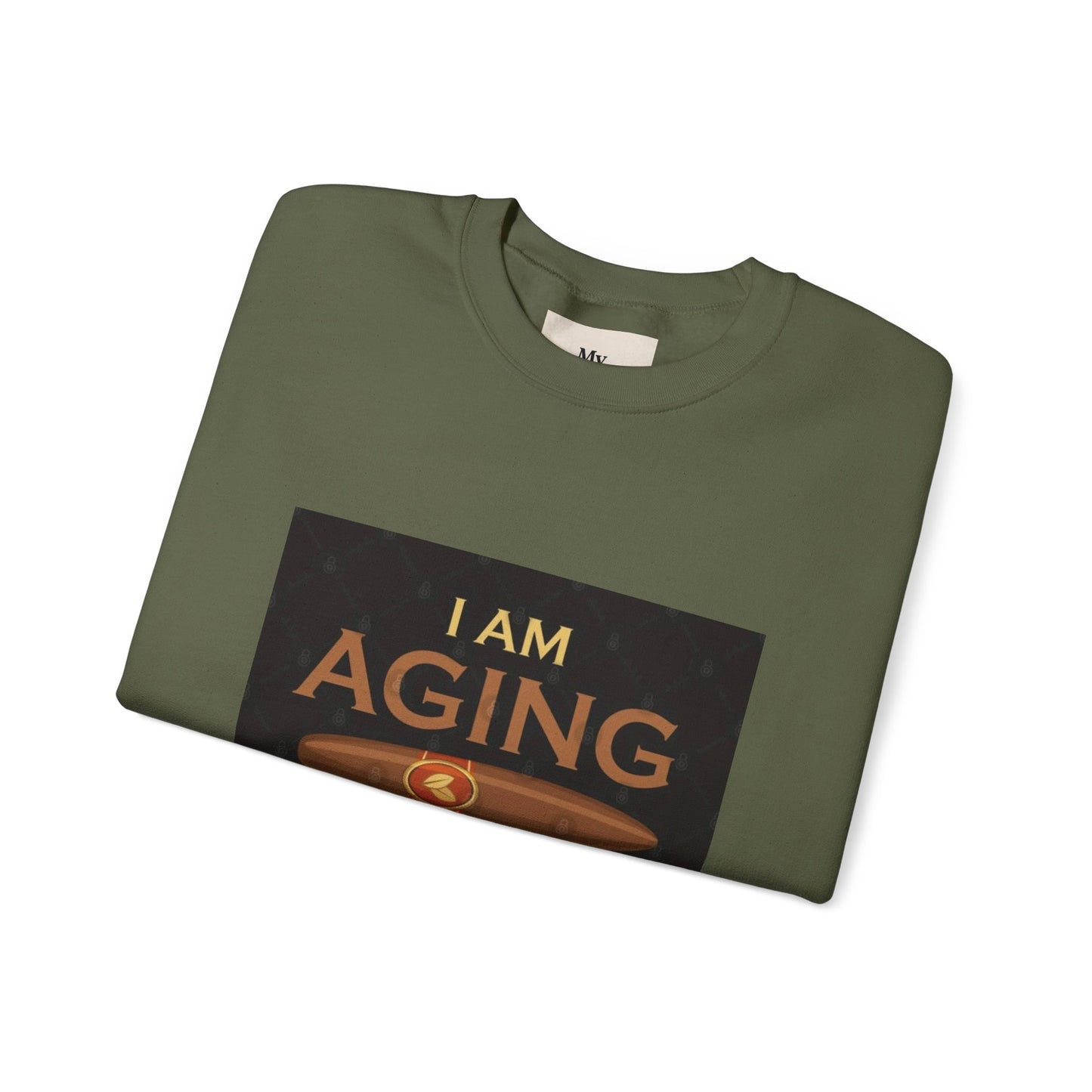 Unisex Crewneck Sweatshirt - "Aging Like Fine Cigar" Design