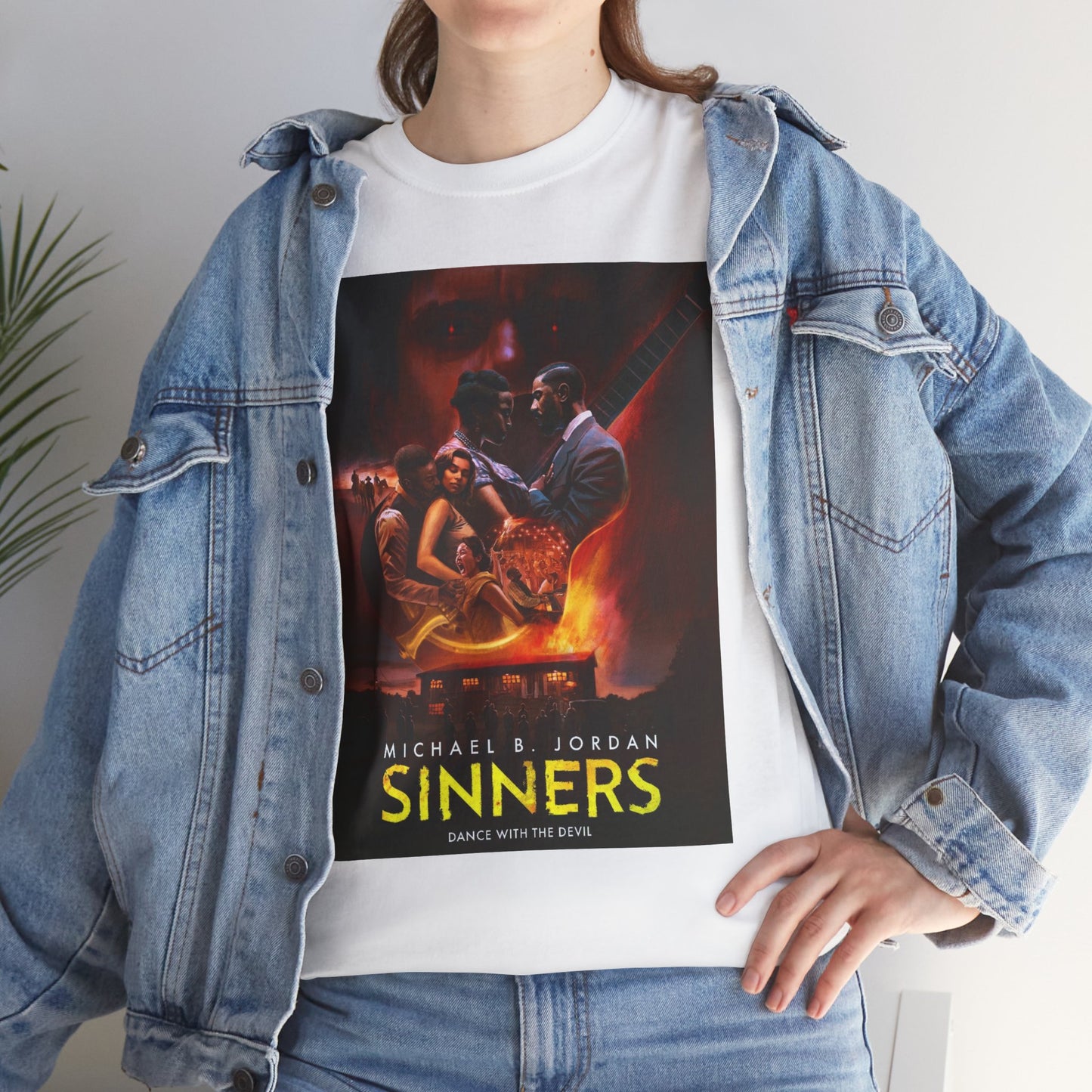 Unisex Heavy Cotton Tee - Sinners Movie Graphic Shirt