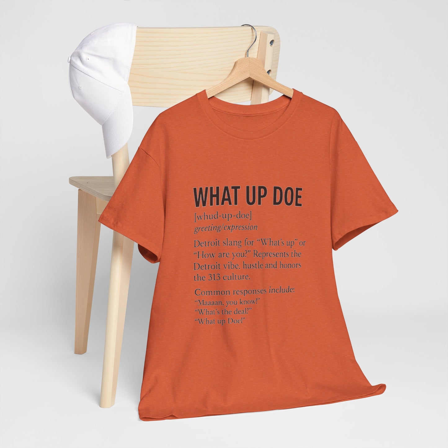 What Up Doe Unisex Heavy Cotton Tee - Detroit Culture Graphic T-Shirt