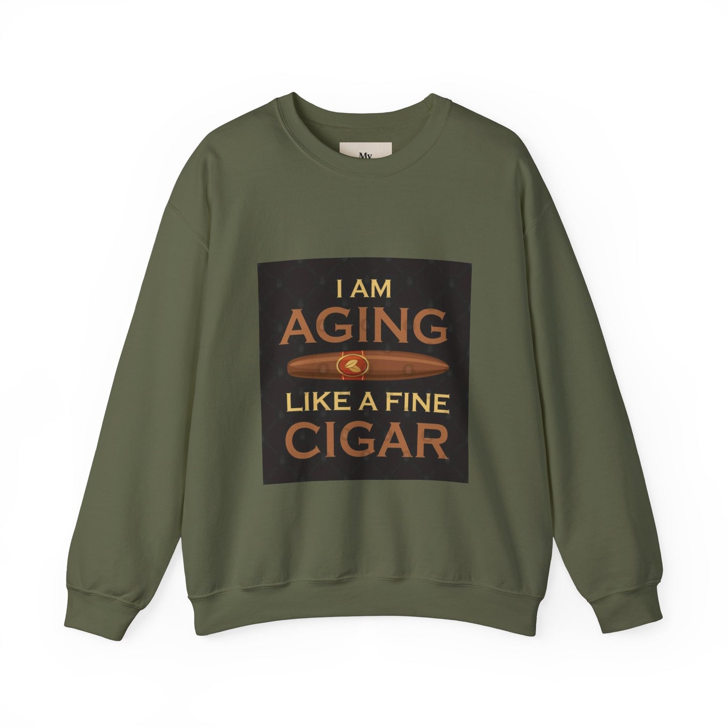 Unisex Crewneck Sweatshirt - "Aging Like Fine Cigar" Design