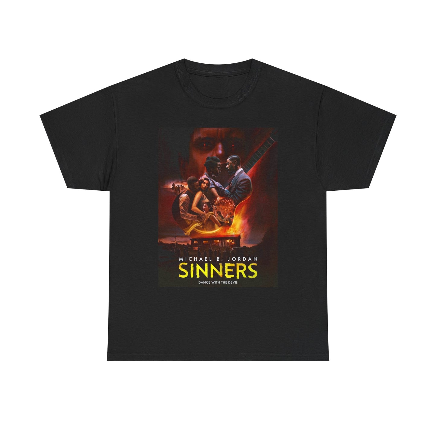 Unisex Heavy Cotton Tee - Sinners Movie Graphic Shirt