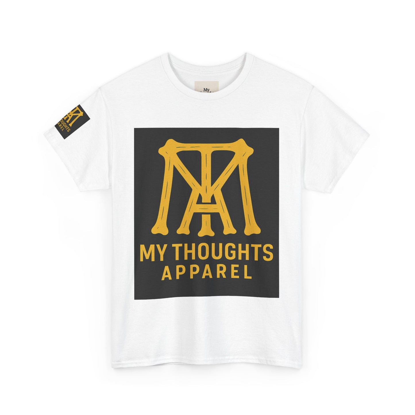 Logo Heavy Cotton Tee - MY THOUGHTS APPAREL BRUH