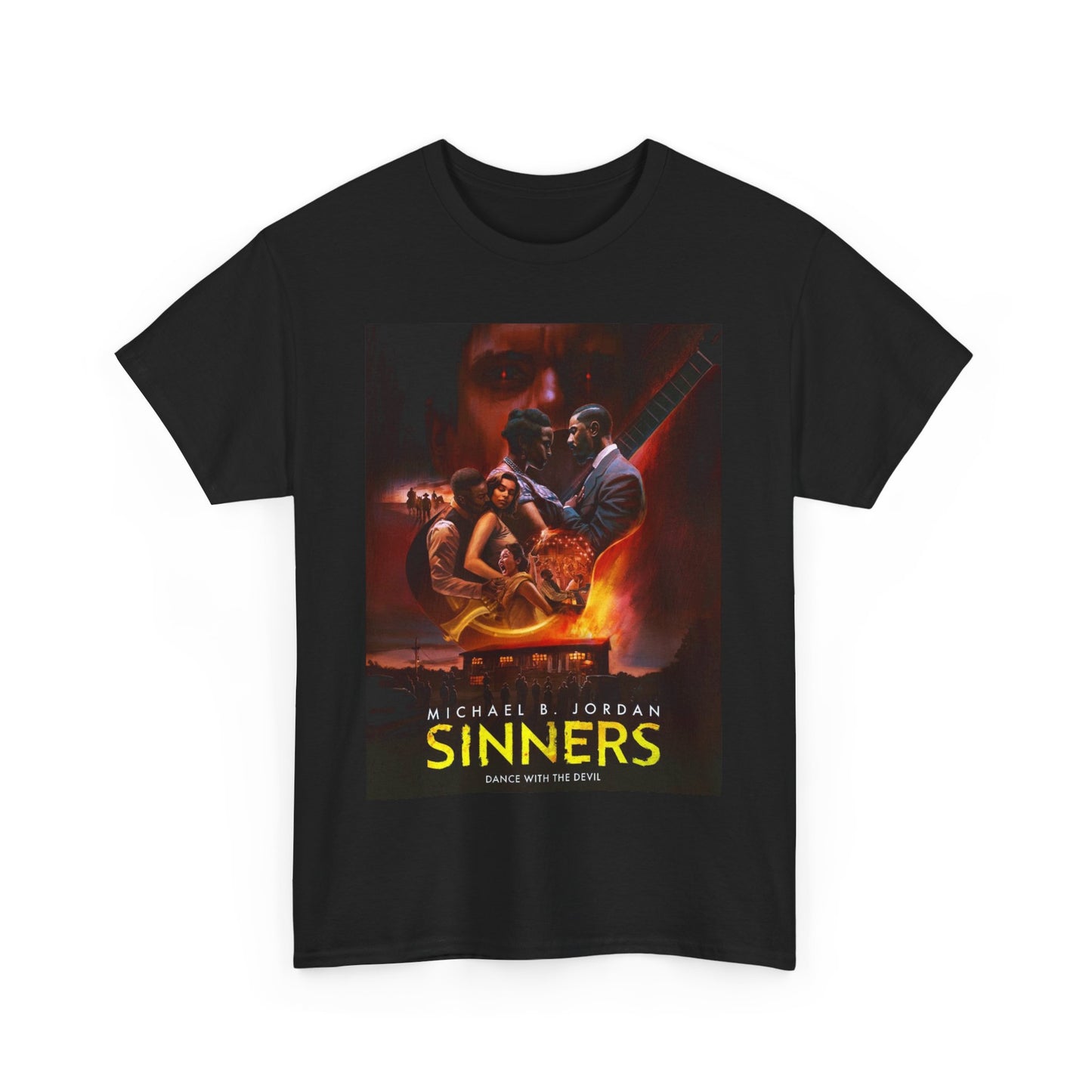 Unisex Heavy Cotton Tee - Sinners Movie Graphic Shirt