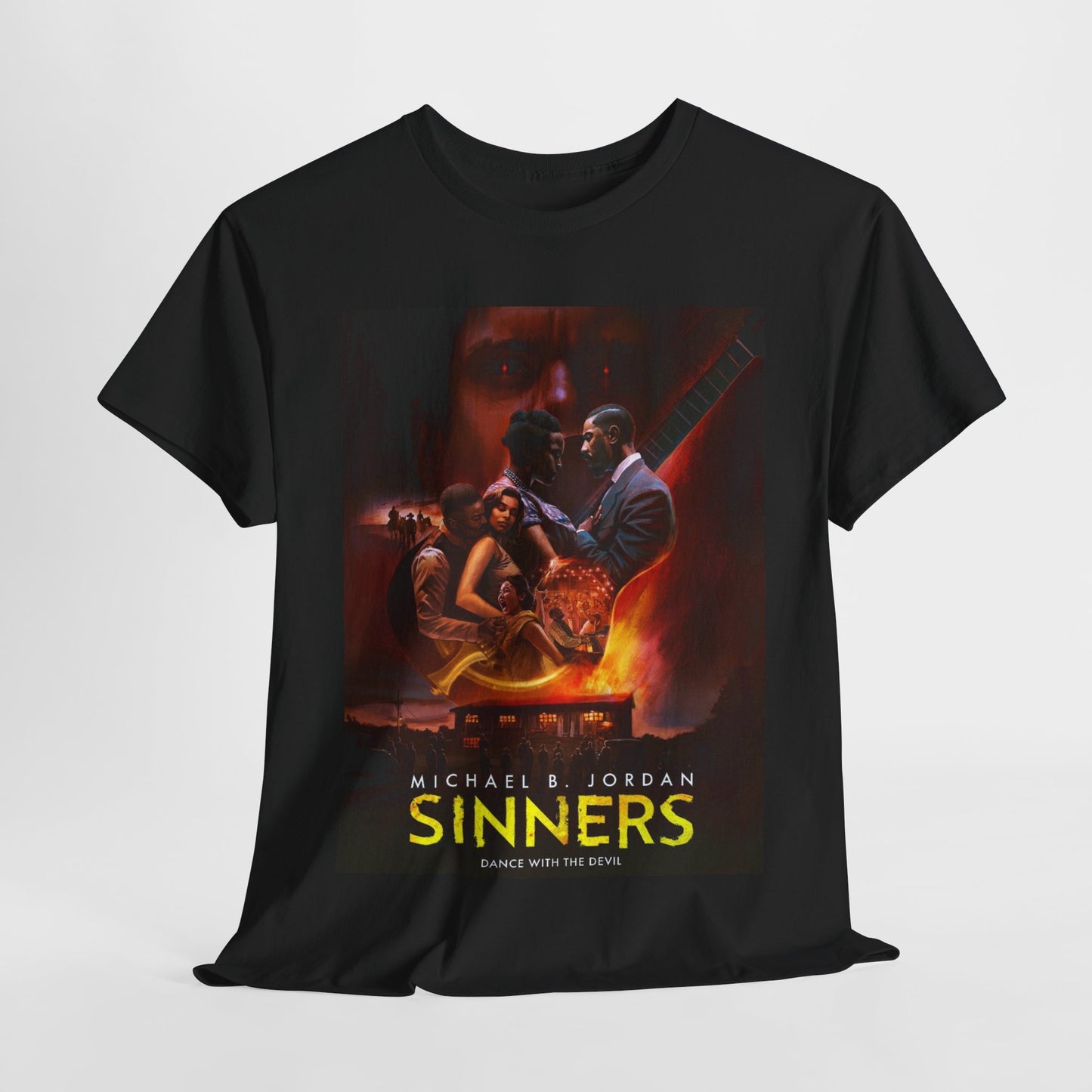 Unisex Heavy Cotton Tee - Sinners Movie Graphic Shirt