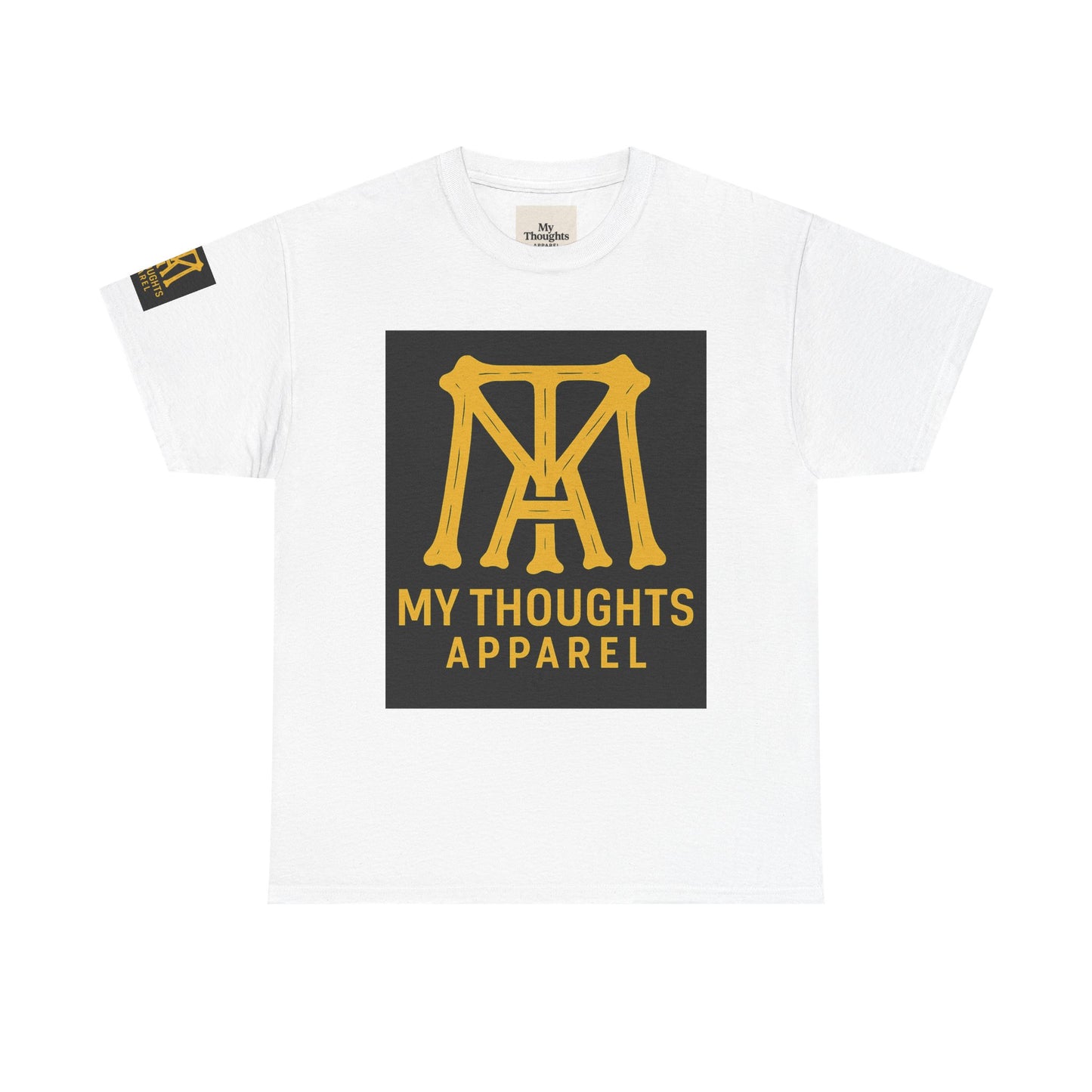 Logo Heavy Cotton Tee - MY THOUGHTS APPAREL BRUH