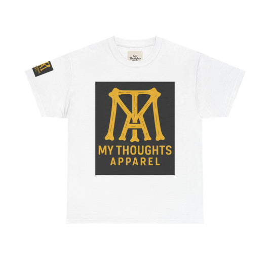 Logo Heavy Cotton Tee - MY THOUGHTS APPAREL BRUH