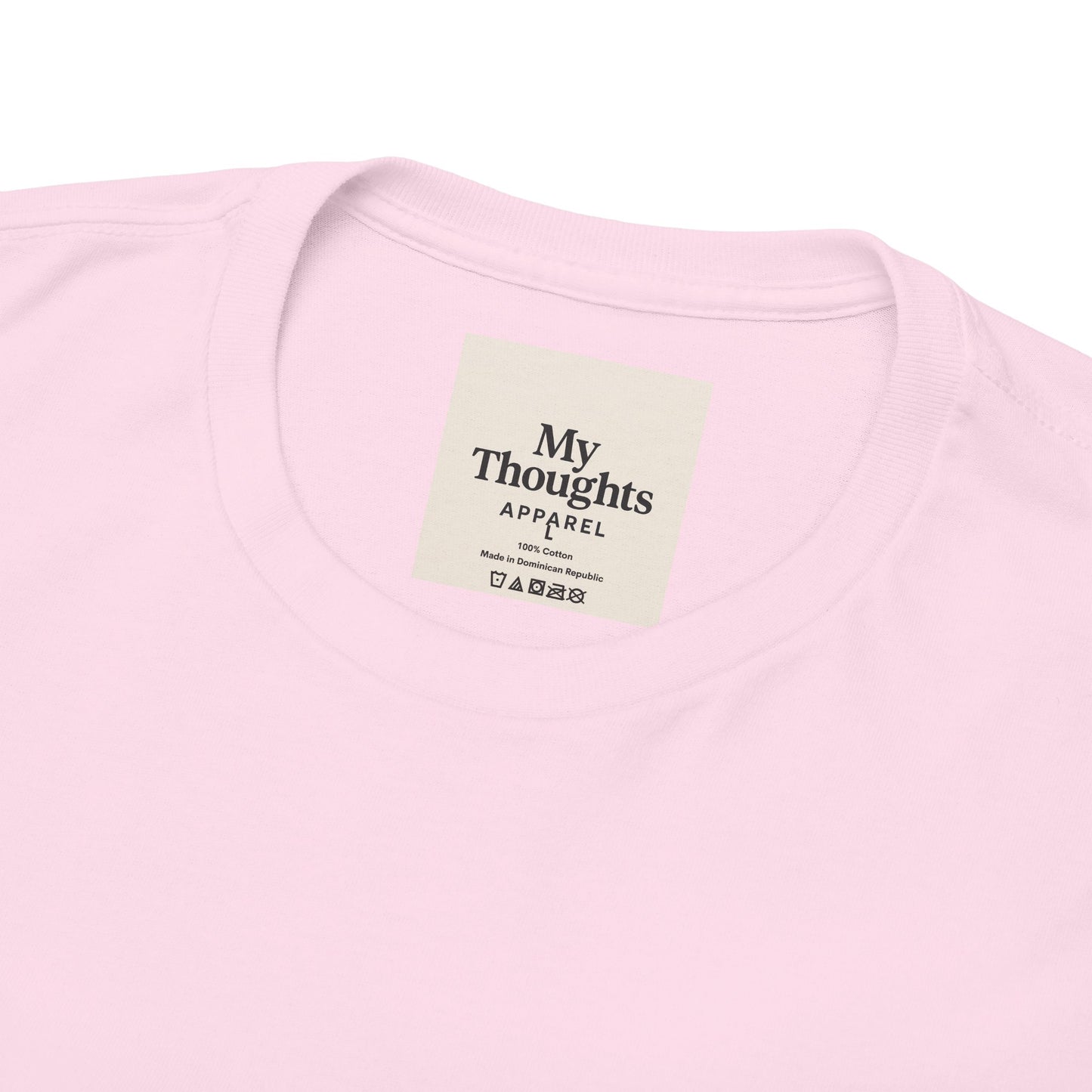 Unisex Heavy Cotton Tee - Bold 'CARE' Graphic T-Shirt for Positive Vibes