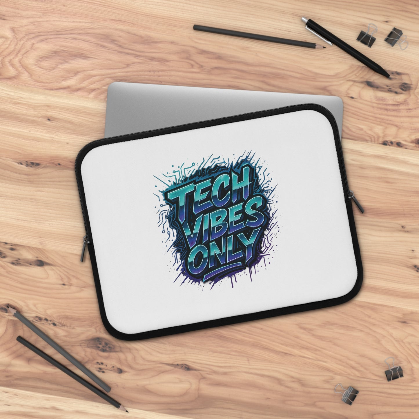 Tech Vibes Only Laptop Sleeve - Stylish & Protective Tech Accessory