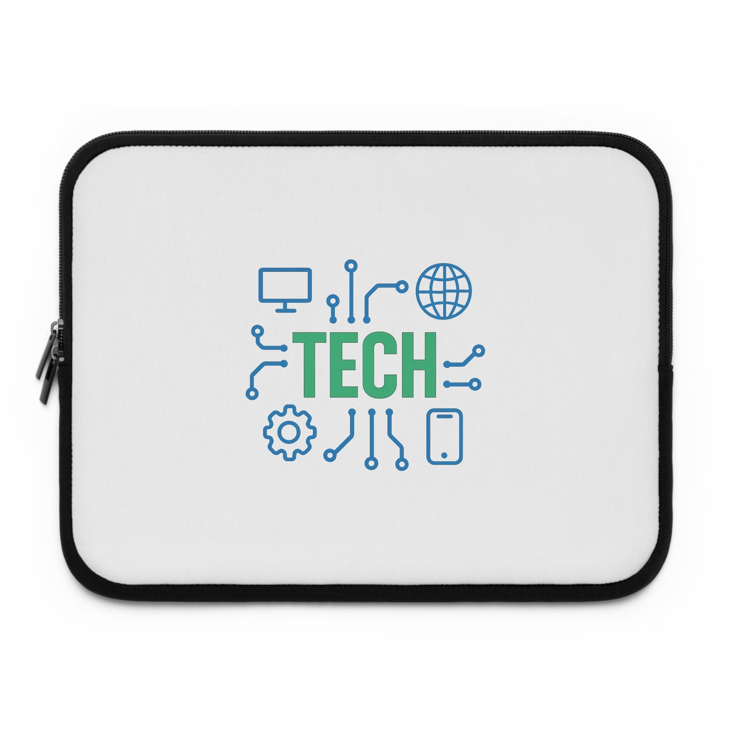 Tech-Themed Laptop Sleeve, Tech Accessory for Students, Computer Sleeve for Professionals, Gift for Tech Enthusiasts, Laptop Case