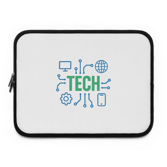 Tech-Themed Laptop Sleeve, Tech Accessory for Students, Computer Sleeve for Professionals, Gift for Tech Enthusiasts, Laptop Case