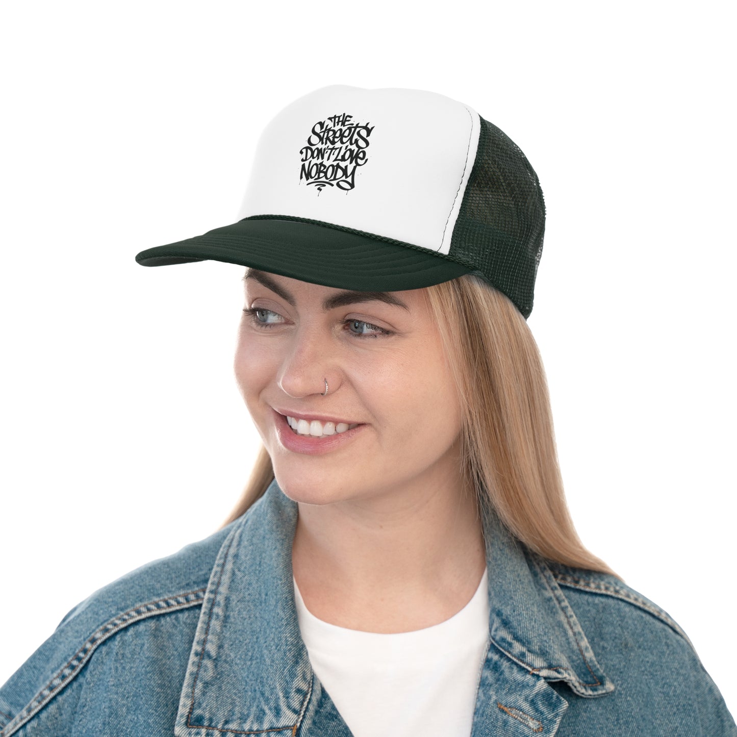 Urban Graffiti Trucker Cap - "The Streets Don't Love Nobody"