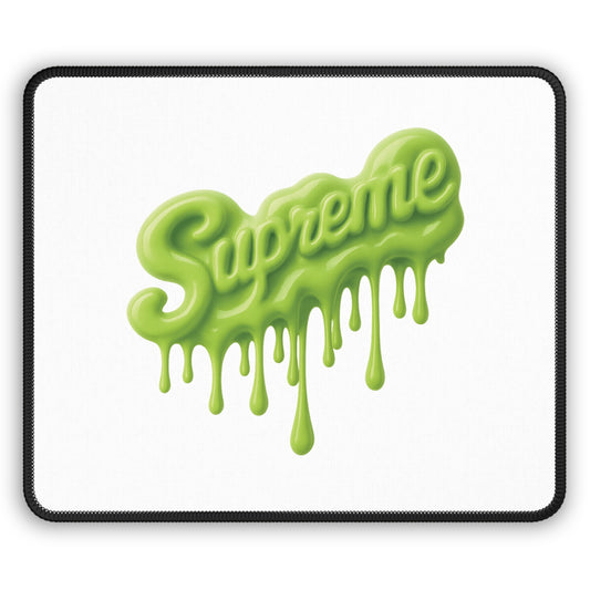 Supreme Dripping Green Gaming Mouse Pad - Stylish Desk Accessory for Gamers & Creatives