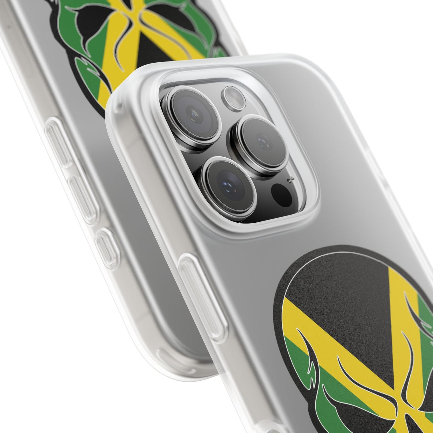 Jamaican Skull Flexi Case - Durable Phone Protection with Edgy Style