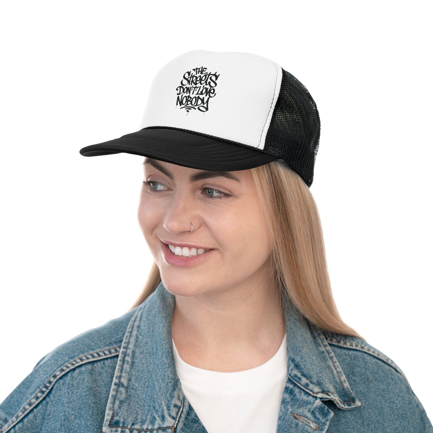 Urban Graffiti Trucker Cap - "The Streets Don't Love Nobody"